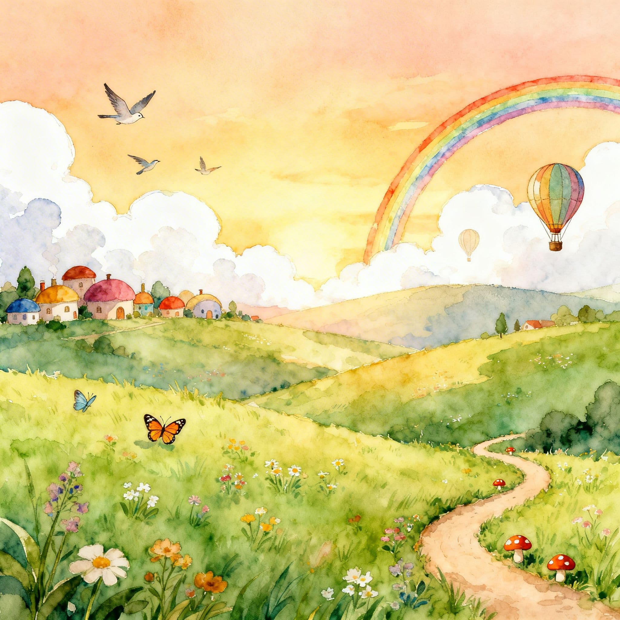 A whimsical landscape