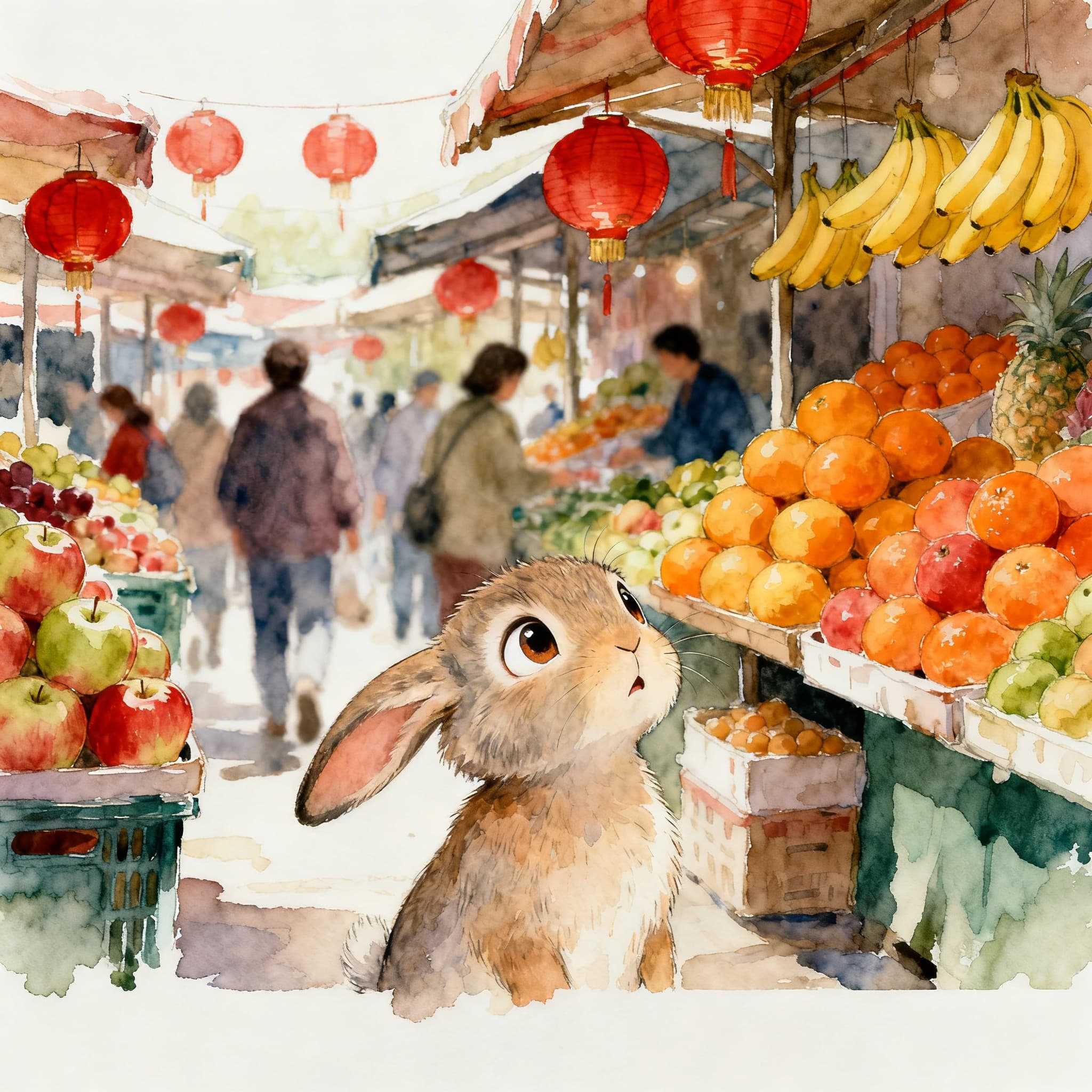 Verloren auf dem Markt